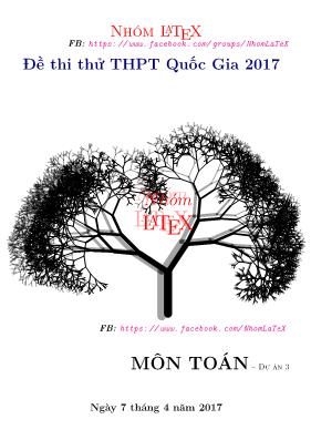 Đề thi thử THPT Quốc gia năm 2017 môn Toán